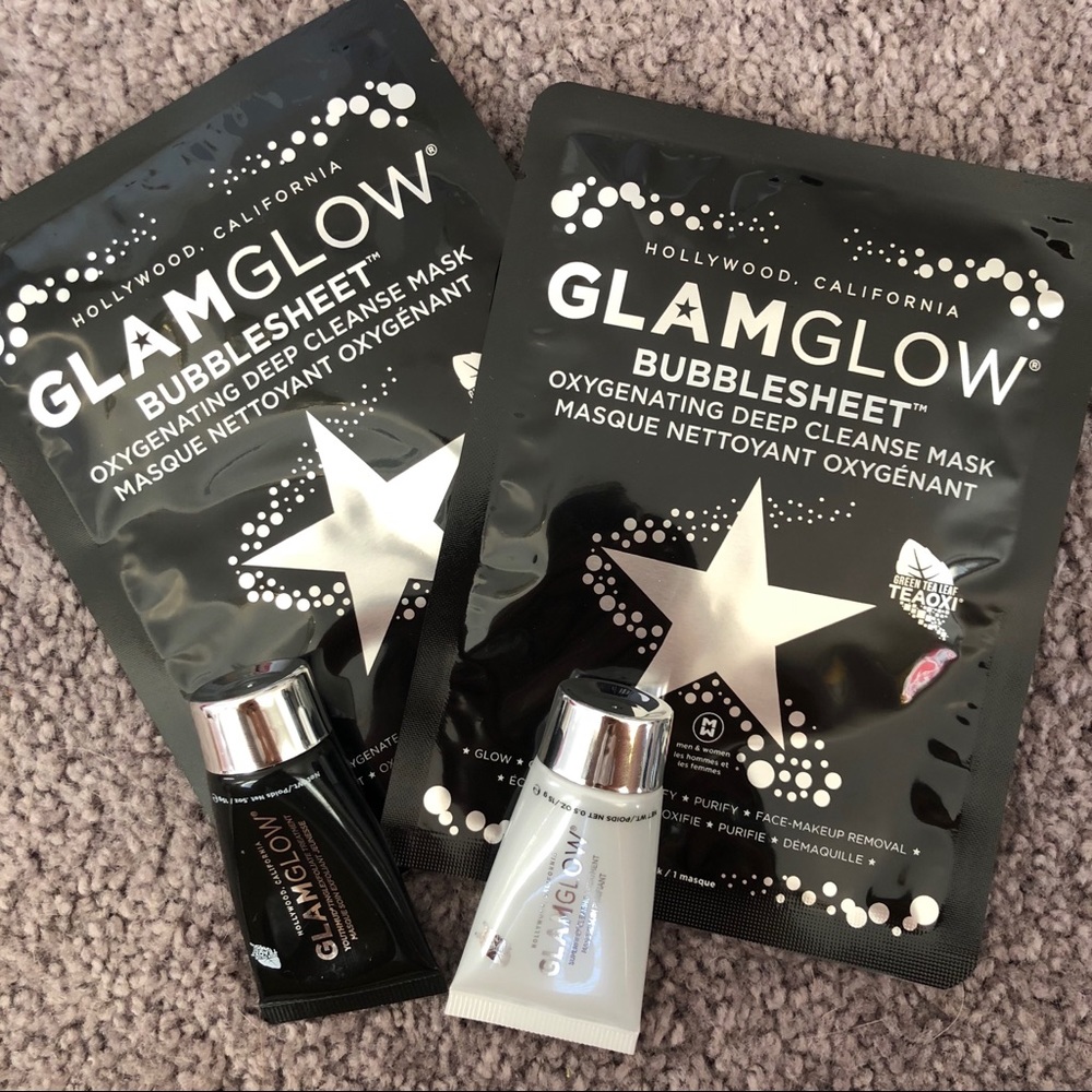 New Glamglow set (supermud, youthmud, sheet mask)